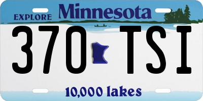MN license plate 370TSI