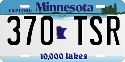 MN license plate 370TSR