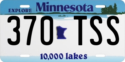 MN license plate 370TSS