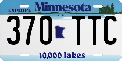 MN license plate 370TTC