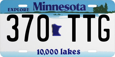 MN license plate 370TTG