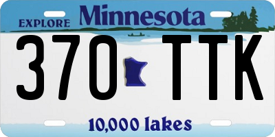 MN license plate 370TTK