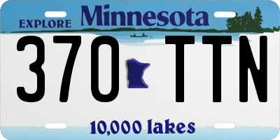 MN license plate 370TTN