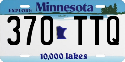 MN license plate 370TTQ