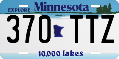 MN license plate 370TTZ