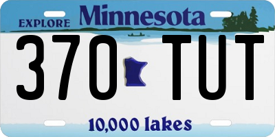 MN license plate 370TUT