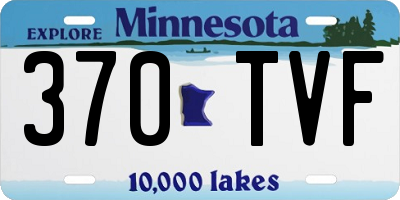 MN license plate 370TVF