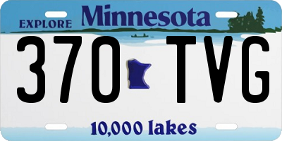 MN license plate 370TVG