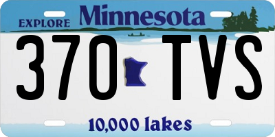 MN license plate 370TVS
