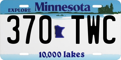 MN license plate 370TWC