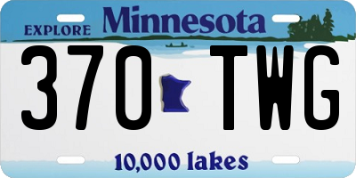 MN license plate 370TWG
