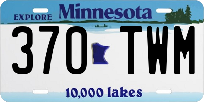 MN license plate 370TWM