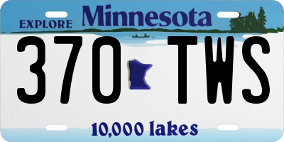 MN license plate 370TWS