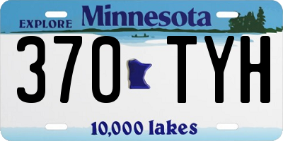 MN license plate 370TYH