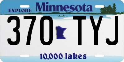 MN license plate 370TYJ