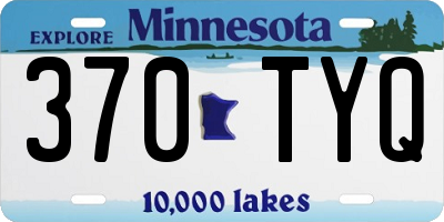 MN license plate 370TYQ