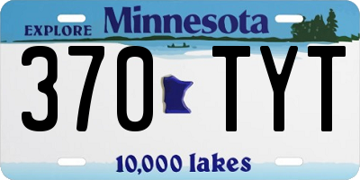 MN license plate 370TYT