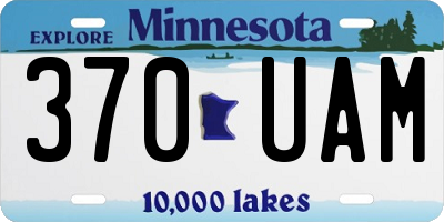 MN license plate 370UAM