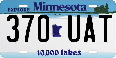 MN license plate 370UAT
