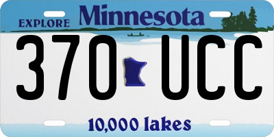 MN license plate 370UCC