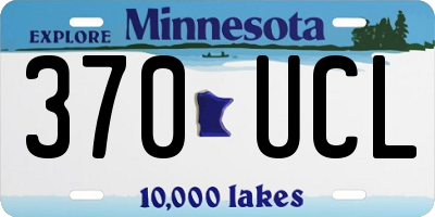 MN license plate 370UCL