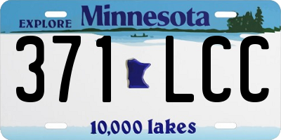 MN license plate 371LCC