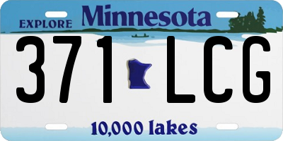 MN license plate 371LCG