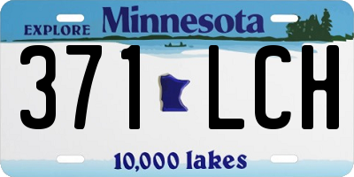 MN license plate 371LCH