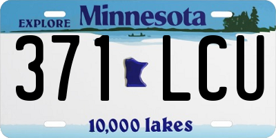 MN license plate 371LCU