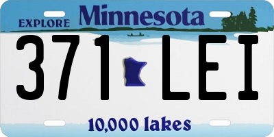 MN license plate 371LEI