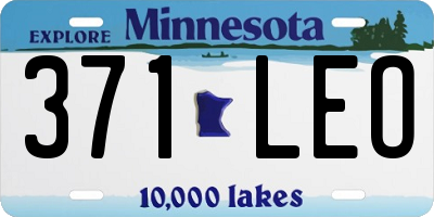 MN license plate 371LEO
