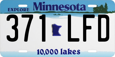 MN license plate 371LFD