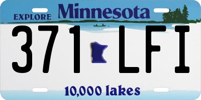 MN license plate 371LFI