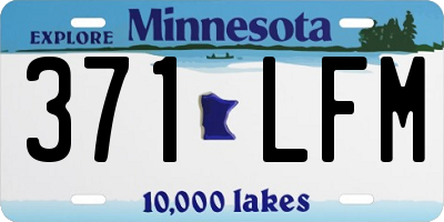 MN license plate 371LFM