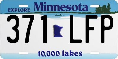 MN license plate 371LFP