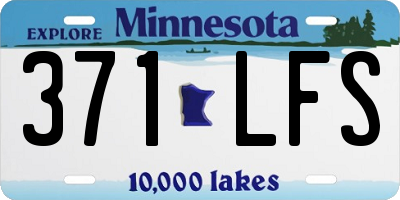 MN license plate 371LFS
