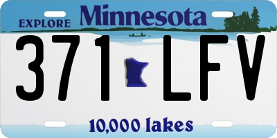 MN license plate 371LFV