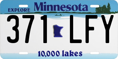 MN license plate 371LFY