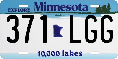 MN license plate 371LGG