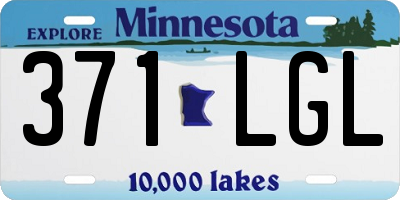 MN license plate 371LGL