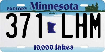 MN license plate 371LHM