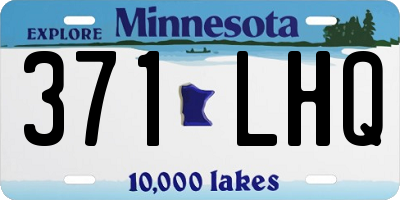 MN license plate 371LHQ