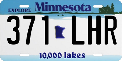 MN license plate 371LHR
