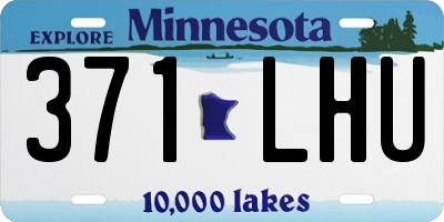 MN license plate 371LHU