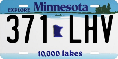 MN license plate 371LHV