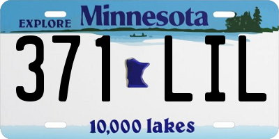 MN license plate 371LIL
