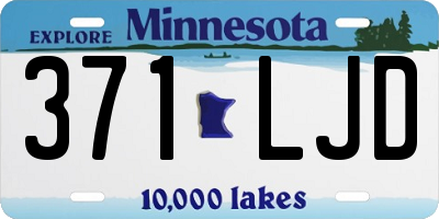 MN license plate 371LJD