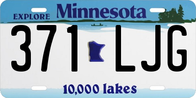 MN license plate 371LJG