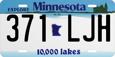 MN license plate 371LJH