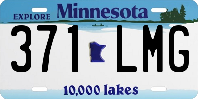 MN license plate 371LMG